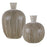 Uttermost Islander Set of 2 Vases, White Washed - 17990