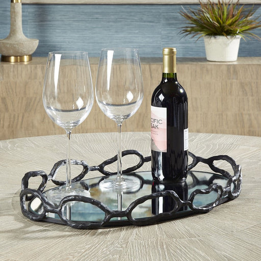 Uttermost Cable Black Chain Tray - 18000