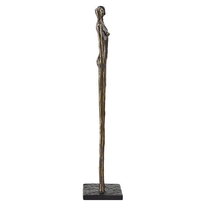 Uttermost Two's Company Cast Iron Sculpture, Brass/Bronze