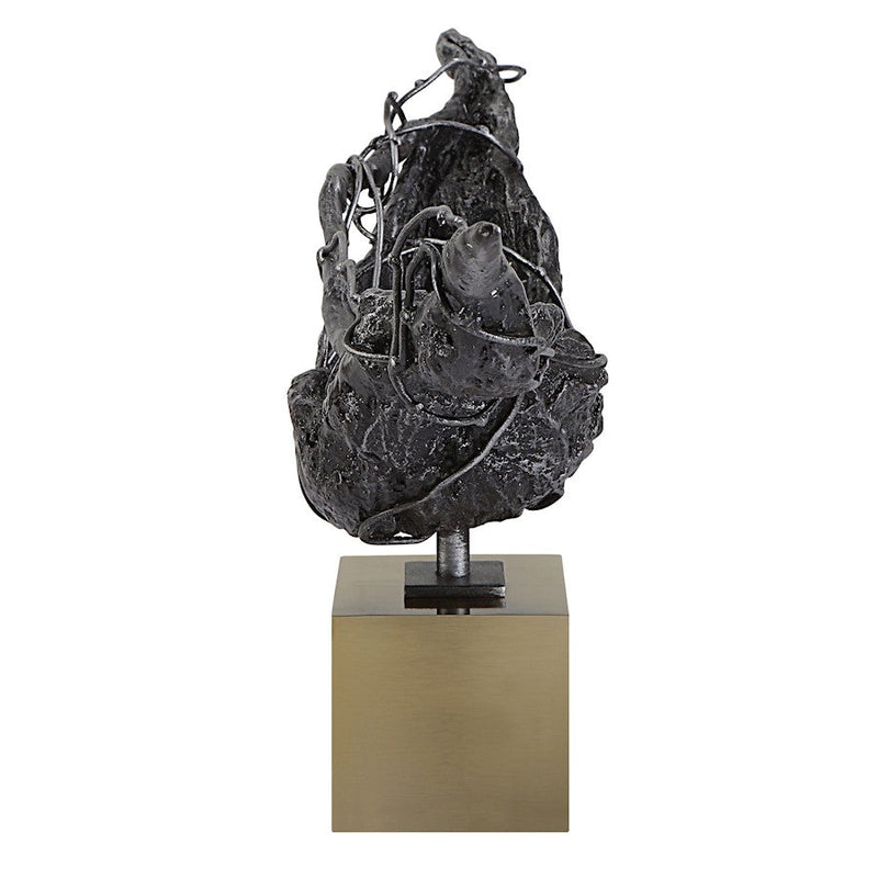 Uttermost Tranquility Abstract Sculpture, Brass
