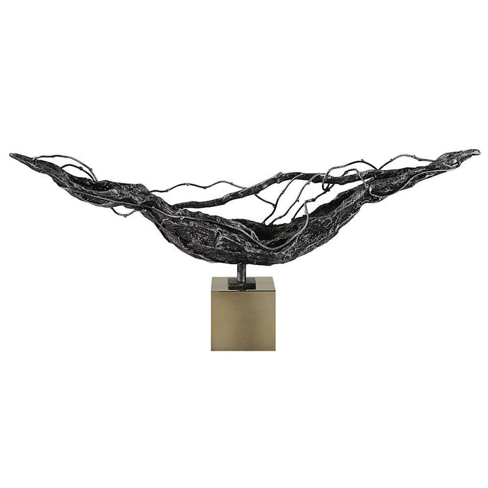 Uttermost Tranquility Abstract Sculpture, Brass