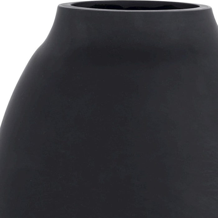 Uttermost Hearth Matte Black Vases, Set Of 3