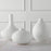 Uttermost Apothecary Satin White Vases, Set Of 3