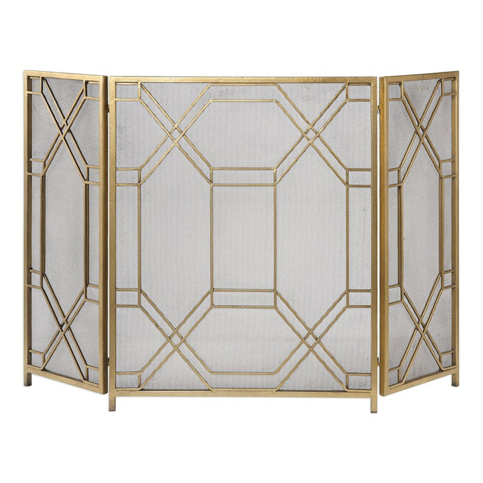 Uttermost Rosen Gold Fireplace Screen - 18707