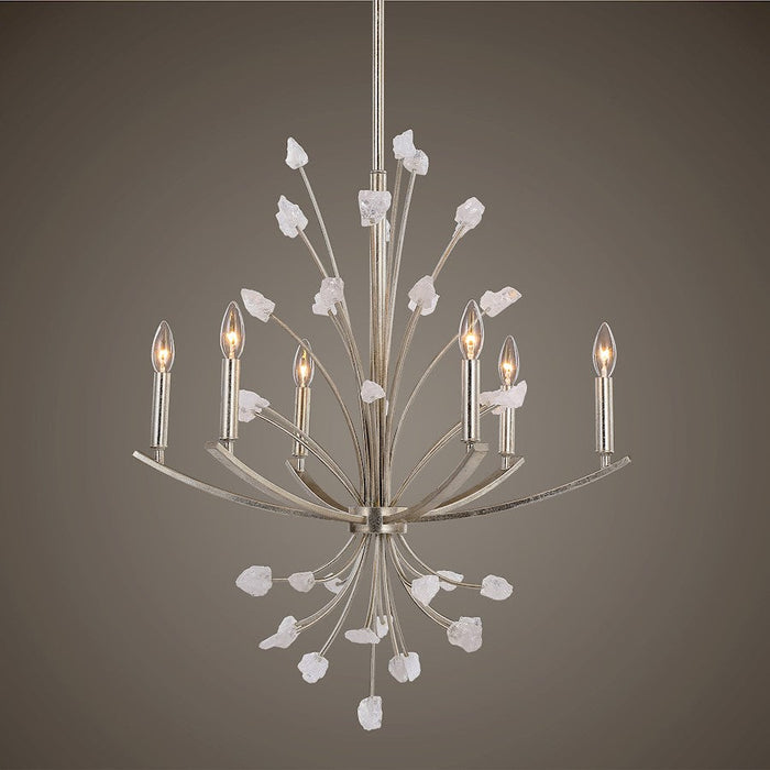 Uttermost Juliette 6 Light Silver Chandelier