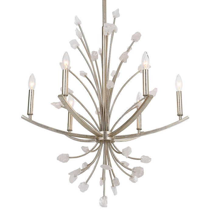 Uttermost Juliette 6 Light Silver Chandelier