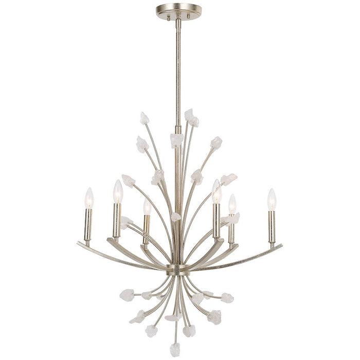 Uttermost Juliette 6 Light Silver Chandelier