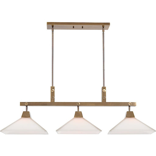 Uttermost Brookdale Industrial 3 Light Linear Chandelier - 21346