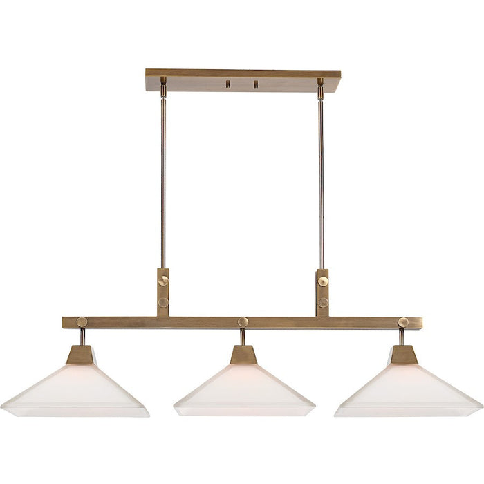 Uttermost Brookdale Industrial 3 Light Linear Chandelier - 21346