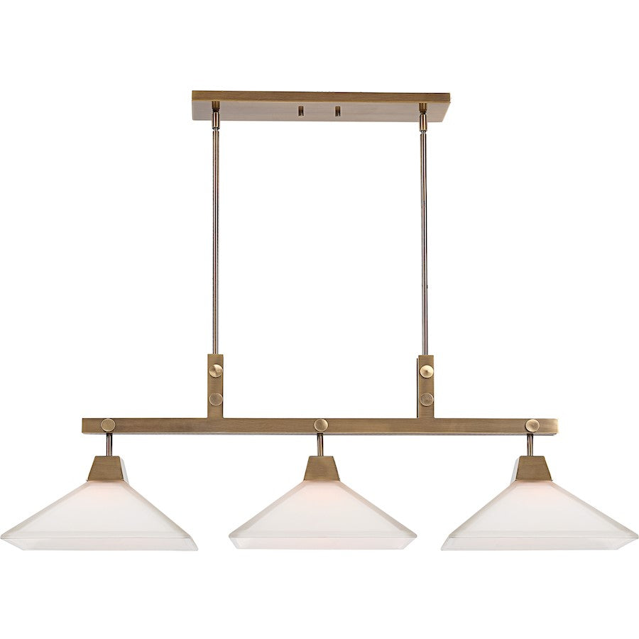 Uttermost Brookdale Industrial 3 Light Linear Chandelier - 21346