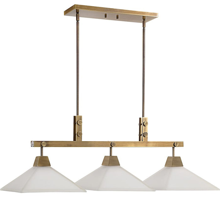 Uttermost Brookdale Industrial 3 Light Linear Chandelier