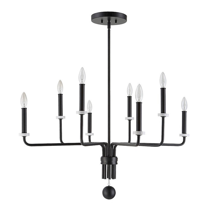 Uttermost Ebony Elegance 8 Light Chandelier, Black