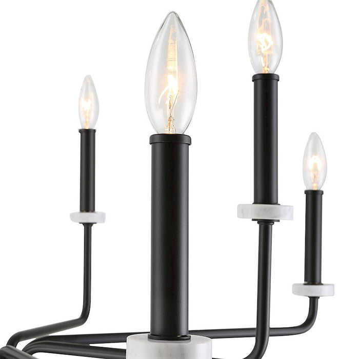 Uttermost Ebony Elegance 8 Light Chandelier, Black