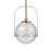 Uttermost Mimas 1 Light Globe Pendant, Antique Brass - 21540