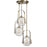 Uttermost Mimas 3 Light Cluster Pendant, Antique Brass - 21541