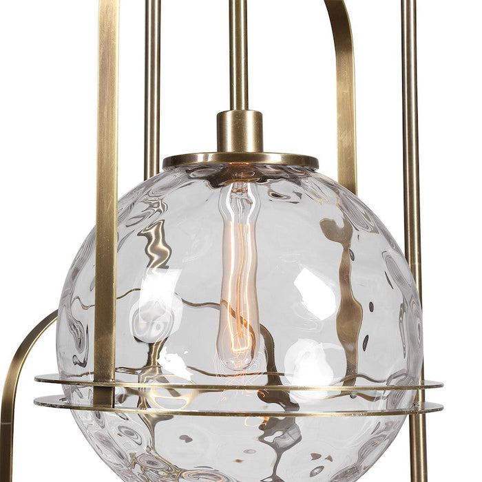 Uttermost Mimas 3 Light Cluster Pendant, Antique Brass