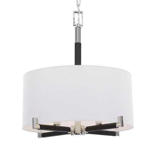 Uttermost Newburgh 4 Light Drum Pendant, Polished Nickel - 21542