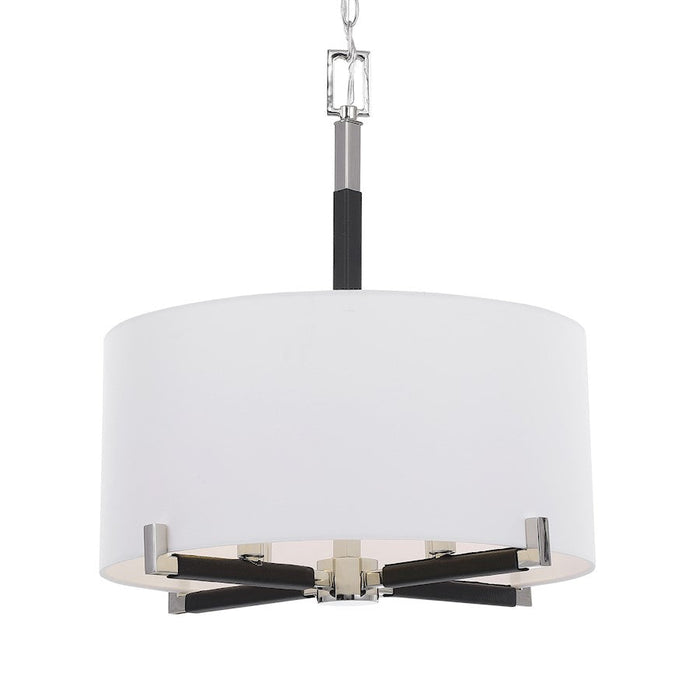 Uttermost Newburgh 4 Light Drum Pendant, Polished Nickel - 21542
