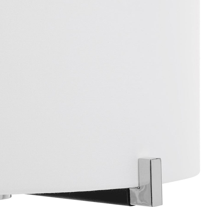 Uttermost Newburgh 4 Light Drum Pendant, Polished Nickel