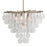 Uttermost Goccia 6 Light Tear Drop Glass Pendant, Antiqued Bright Silver - 21544