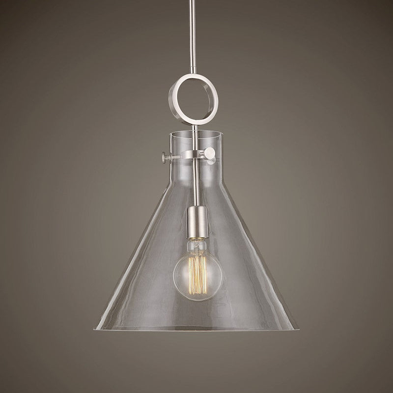 Uttermost Imbuto 1 Light Glass Funnel Pendant