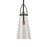 Uttermost Saugus Industrial 1 Light Pendant, Black/Brass