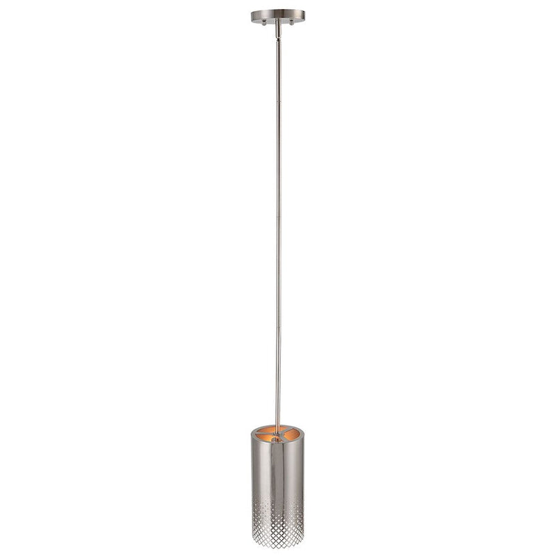 Uttermost Manheim 1 Light Cylinder Mini Pendant, Nickel