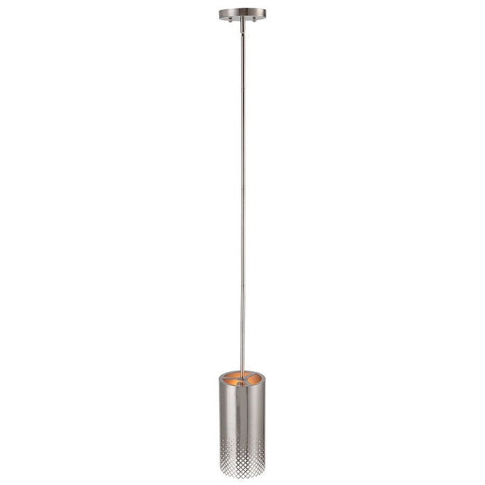 Uttermost Manheim 1 Light Cylinder Mini Pendant, Nickel