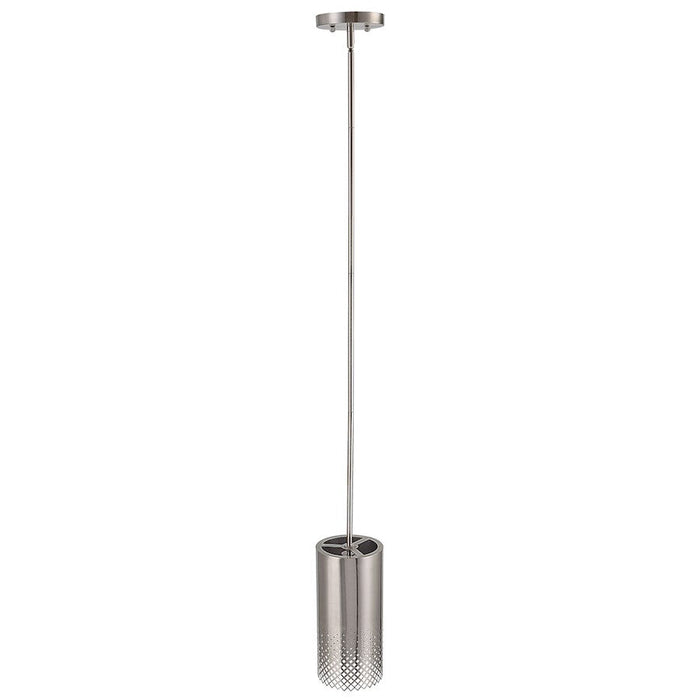 Uttermost Manheim 1 Light Cylinder Mini Pendant, Nickel