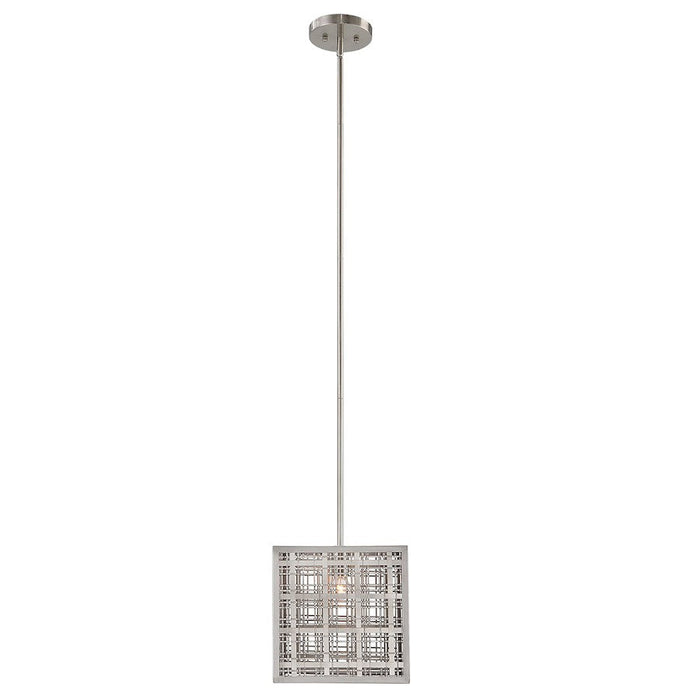 Uttermost Pendleton 1 Light Pendant, Nickel