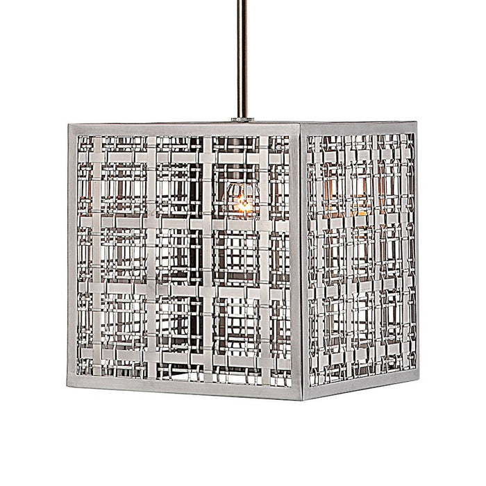 Uttermost Pendleton 1 Light Pendant, Nickel