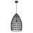 Uttermost Nandi 1 Light Woven Black Pendant