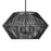 Uttermost Suva 4 Light Black Rope Pendant