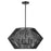 Uttermost Suva 4 Light Black Rope Pendant