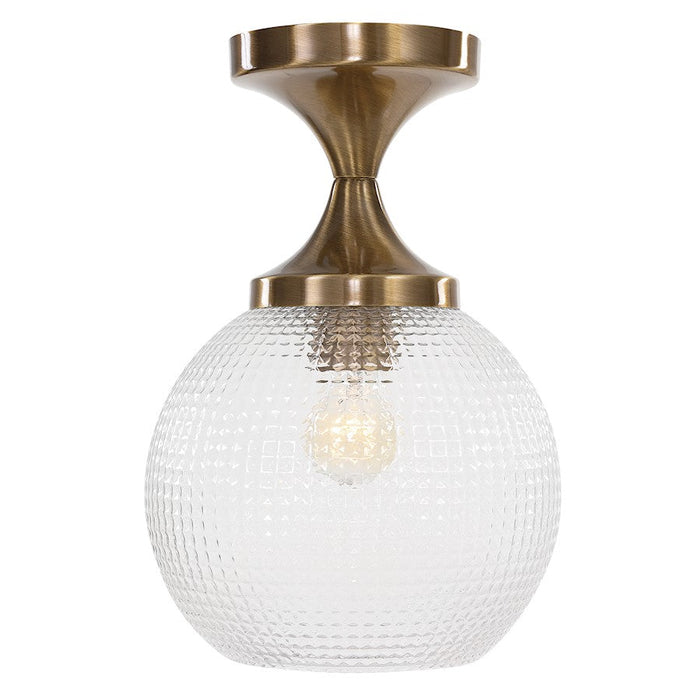 Uttermost Bolla 1 Light Pattern Glass Semi Flush Mount - 22282