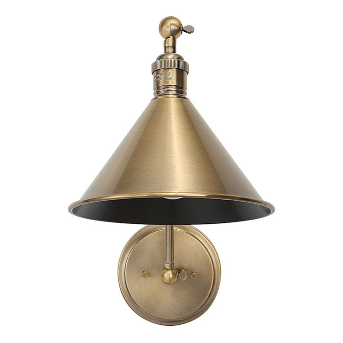 Uttermost Exeter 1 Light Adjustable Sconce, Brass