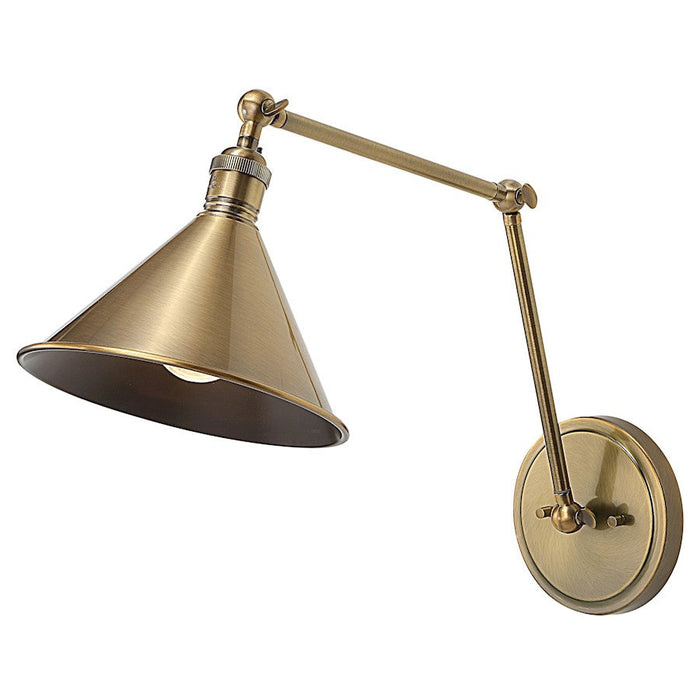 Uttermost Exeter 1 Light Adjustable Sconce, Brass