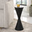 Uttermost Time's Up Hourglass Shaped Drink Table, Matte Black - 22889