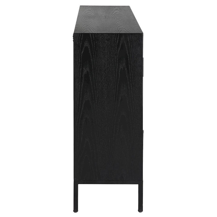 Uttermost Front Range Dark Oak 2 Door Cabinet, Dark Ebony