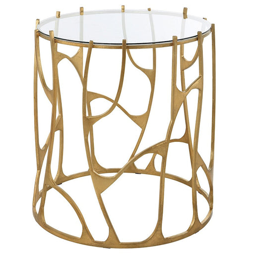 Uttermost Ritual Round Gold Side Table - 22894