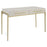 Uttermost Jewel Modern White Desk, Gold Leaf