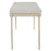 Uttermost Jewel Modern White Desk, Gold Leaf