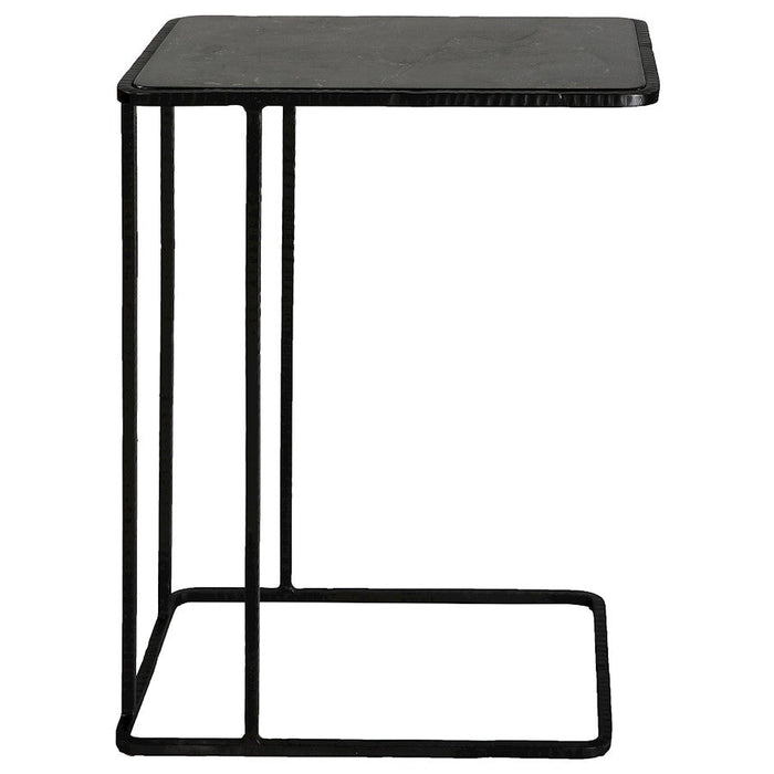 Uttermost Cavern Stone/Iron Accent Table