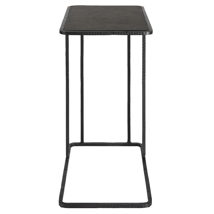 Uttermost Cavern Stone/Iron Accent Table