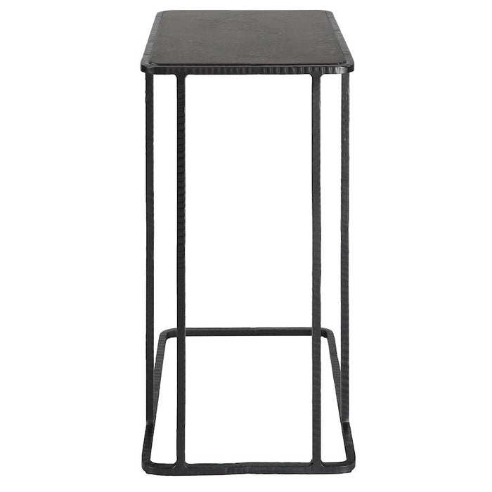 Uttermost Cavern Stone/Iron Accent Table