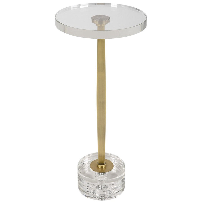 Uttermost Groove Crystal Drink Table - 22908