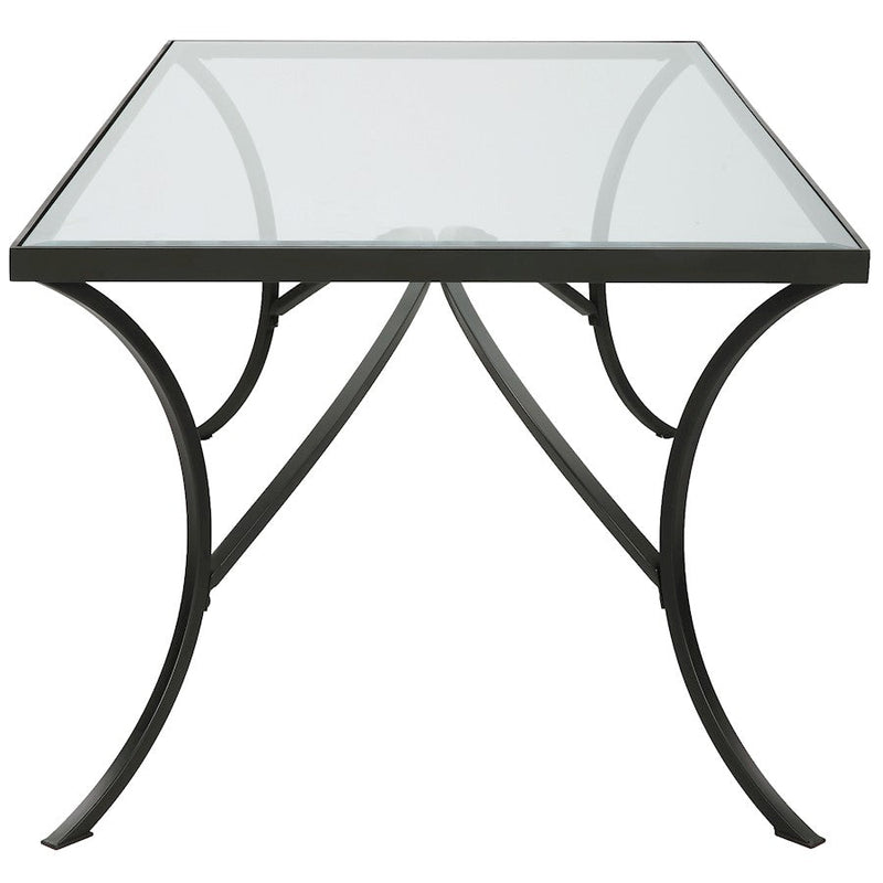 Uttermost Alayna Black Metal & Glass Coffee Table
