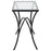 Uttermost Alayna Black Metal & Glass End Table