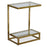 Uttermost Musing Brushed Brass Accent Table