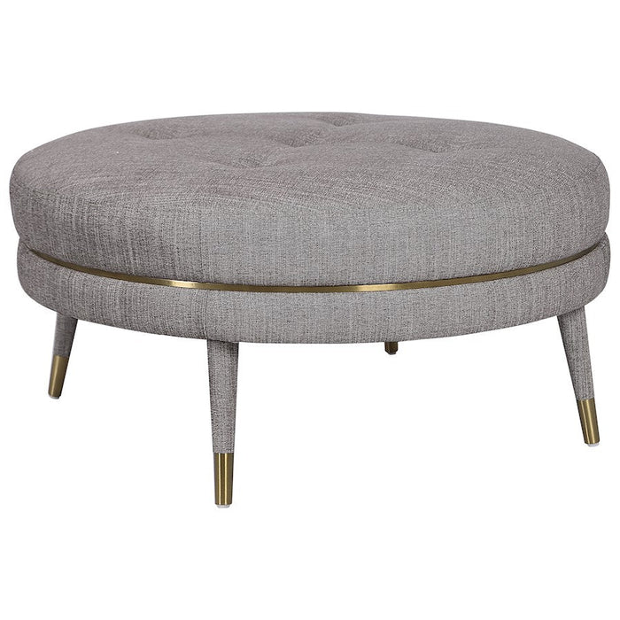 Uttermost Blake Modern Taupe Ottoman